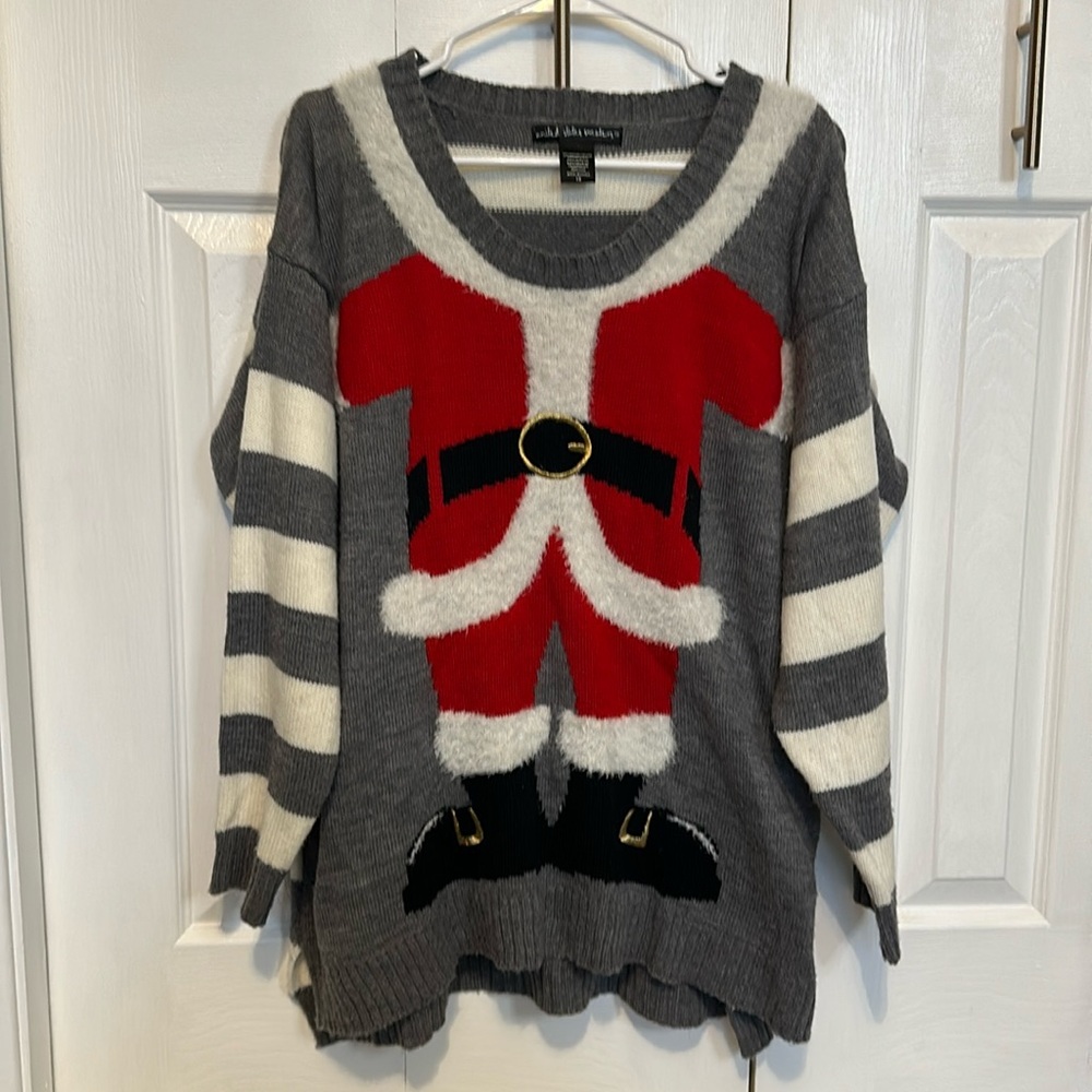 United State Sweaters Holiday, Santa Suit Christmas Sweater Size 1x